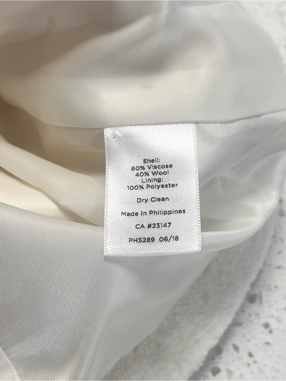 Talbots Cream Collarless Button-Front Jacket - Picture 10 of 10